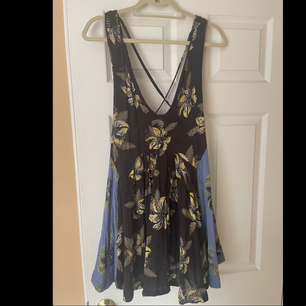 Free People floral mini dress